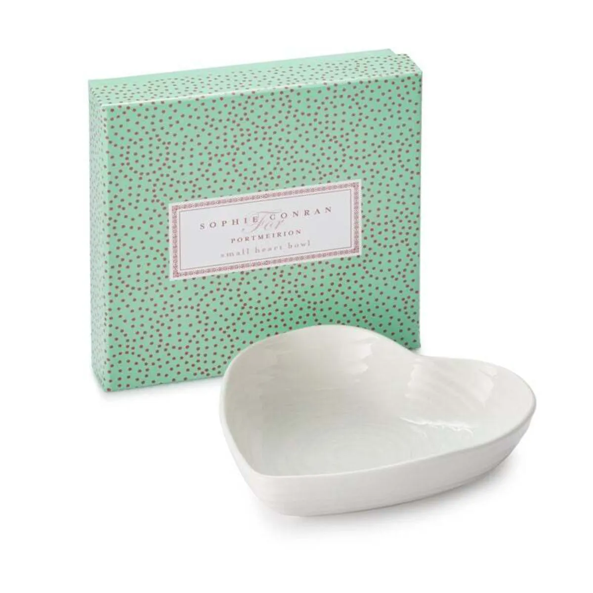 Portmeirion Sophie Conran Heart Bowl White 15cm