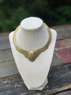 Private Collection Vintage Brass Collar Necklace