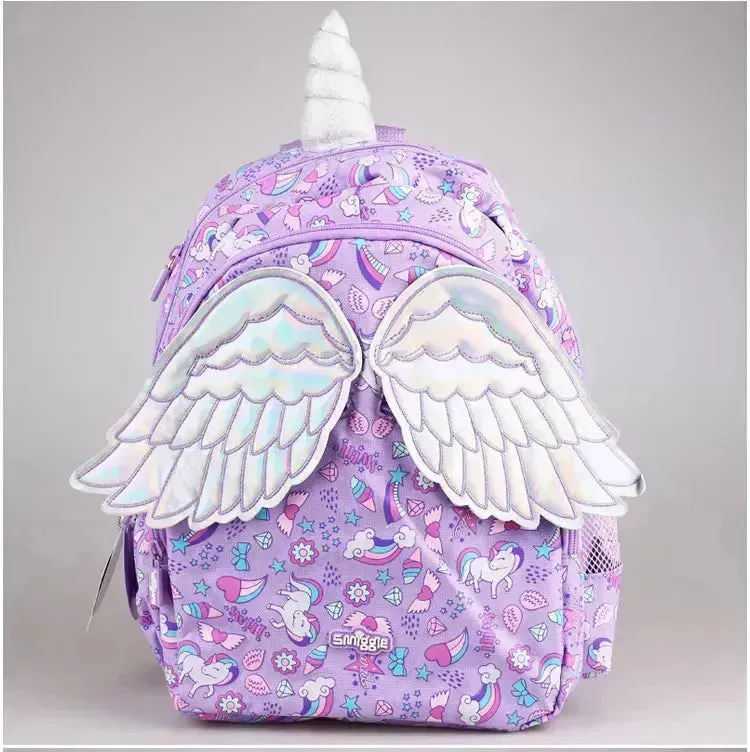 Purple Unicorn Wing Shaped Backpack