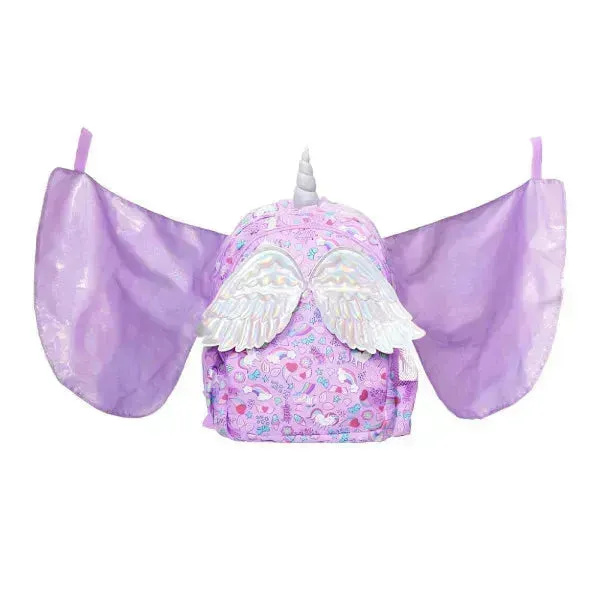 Purple Unicorn Wing Shaped Backpack