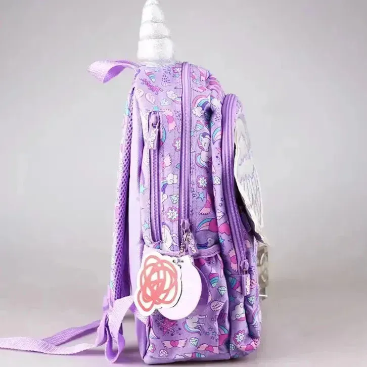 Purple Unicorn Wing Shaped Backpack