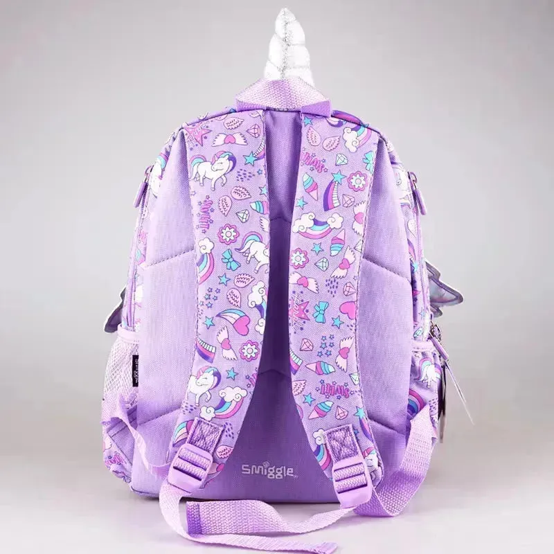 Purple Unicorn Wing Shaped Backpack