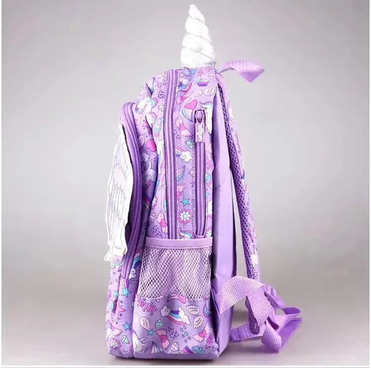 Purple Unicorn Wing Shaped Backpack