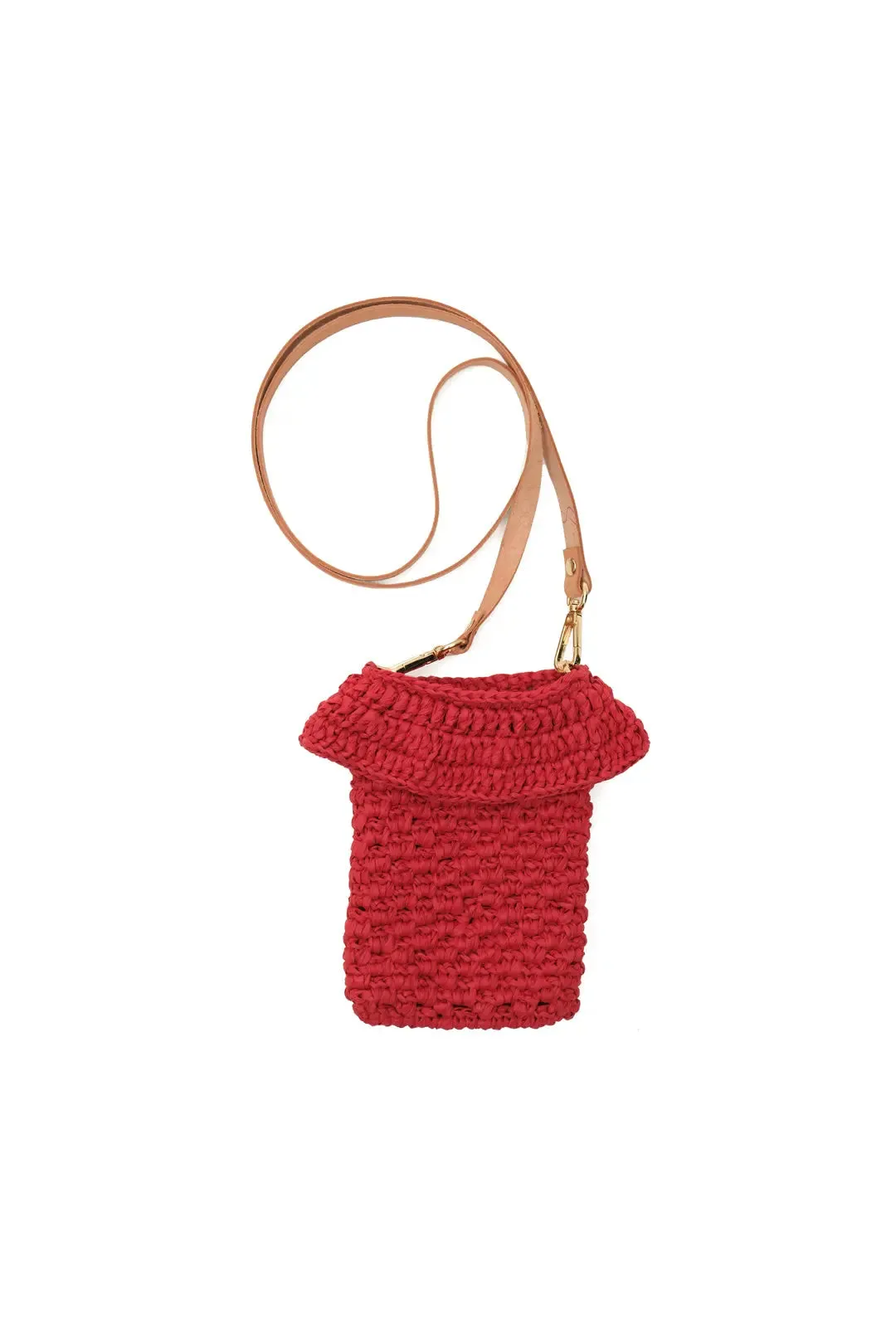 Red Nina Raffia Phone Case