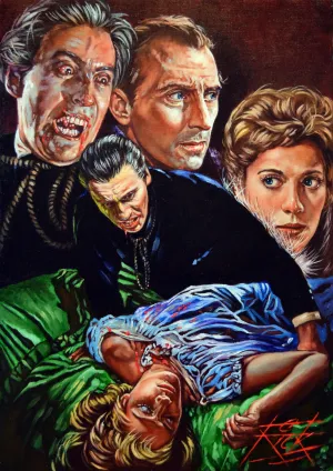 Rick Melton - Dracula Horror - Classic Horror - Art Print