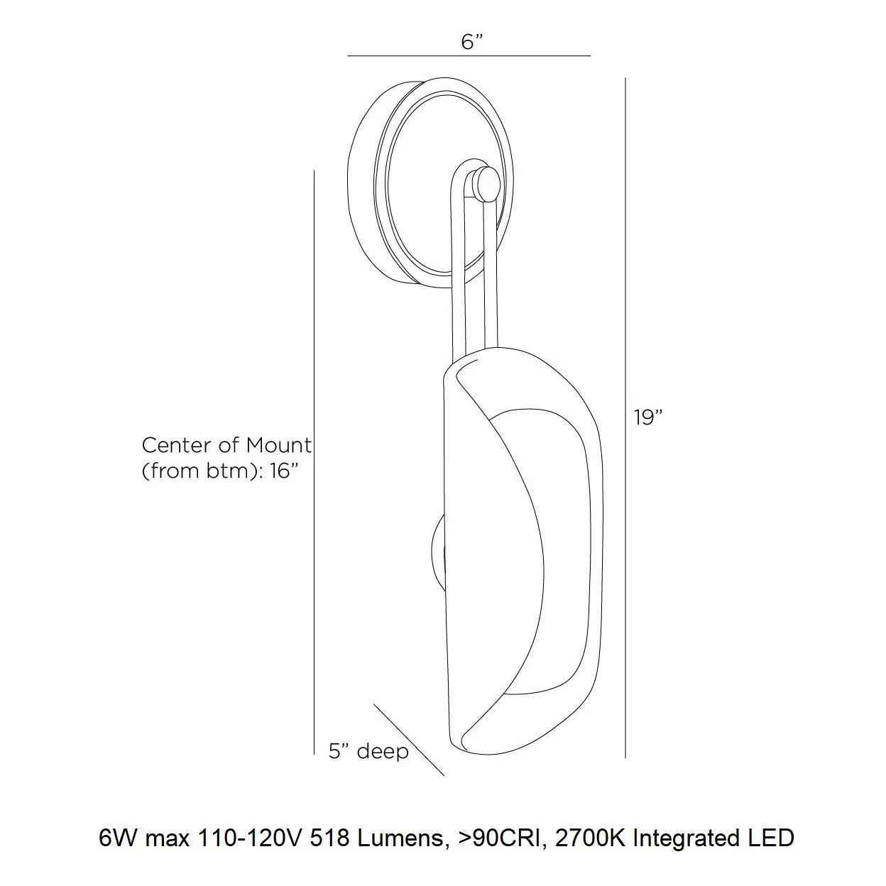 Roll LED Wall Sconce