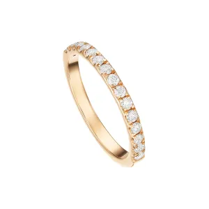 Rose Gold Thin Diamond Band