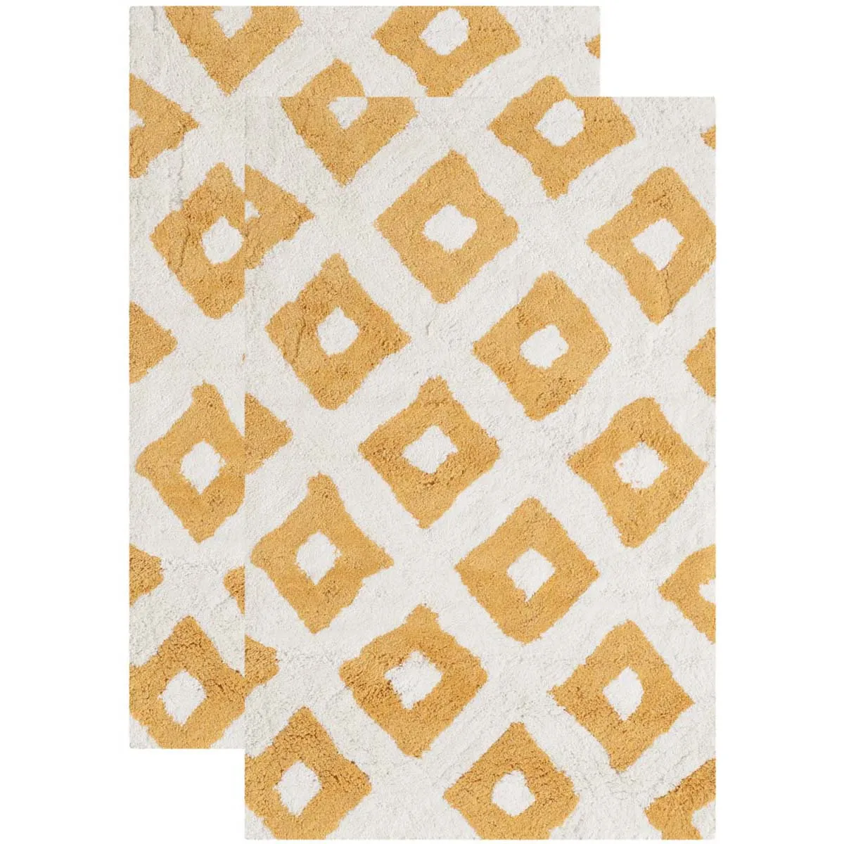 Safavieh Diamond Tufted Bathmat 726 Rug, PMB726 (Set of 2)