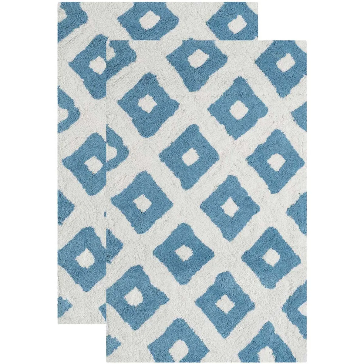 Safavieh Diamond Tufted Bathmat 726 Rug, PMB726 (Set of 2)