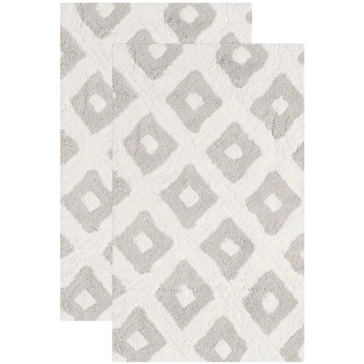 Safavieh Diamond Tufted Bathmat 726 Rug, PMB726 (Set of 2)