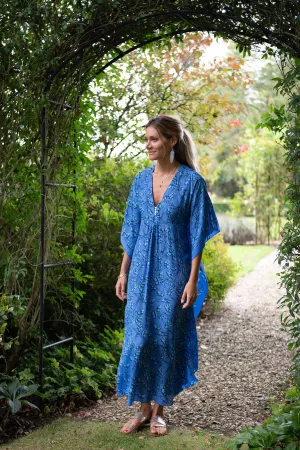 Silk Jenlee Kaftan FLAMBOYANT FLOWER