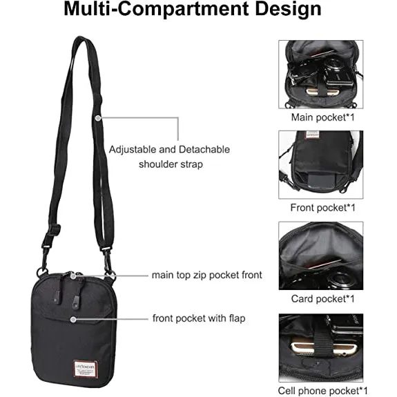 Small Crossbody Messenger Bag for Men