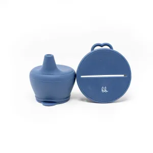 Snack & Sippy Lids Set, Navy