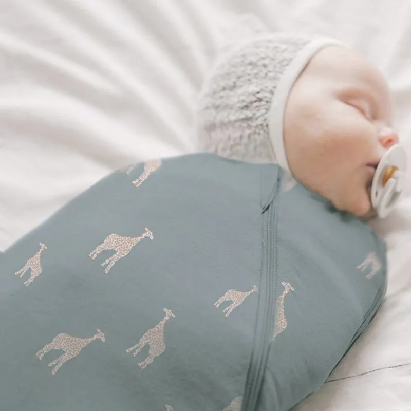 Swaddle Sleep Bag - Giraffe Moss