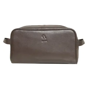 Ted Tan Leather Wash Bag for Men