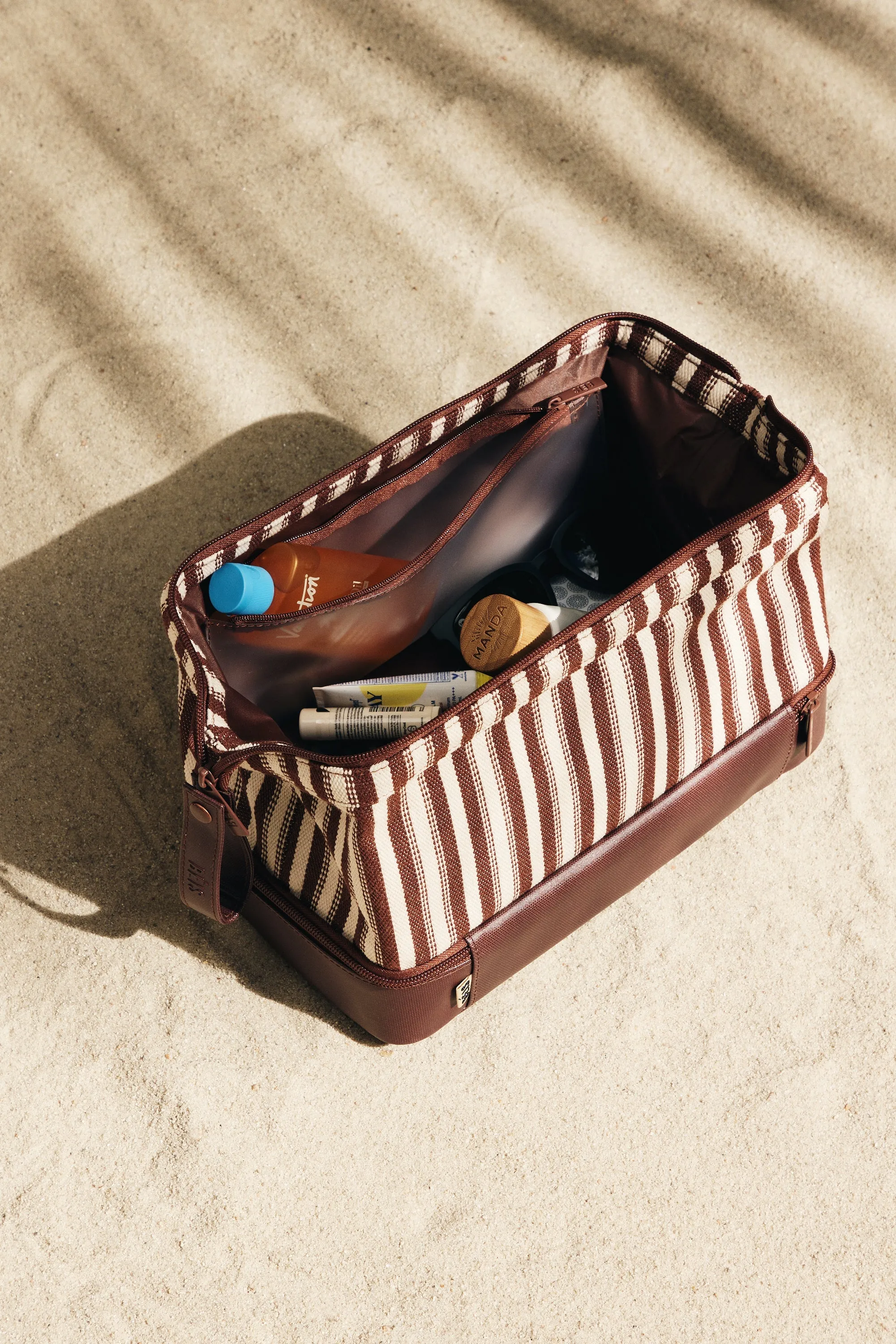 The Dopp Kit in Maple Stripe