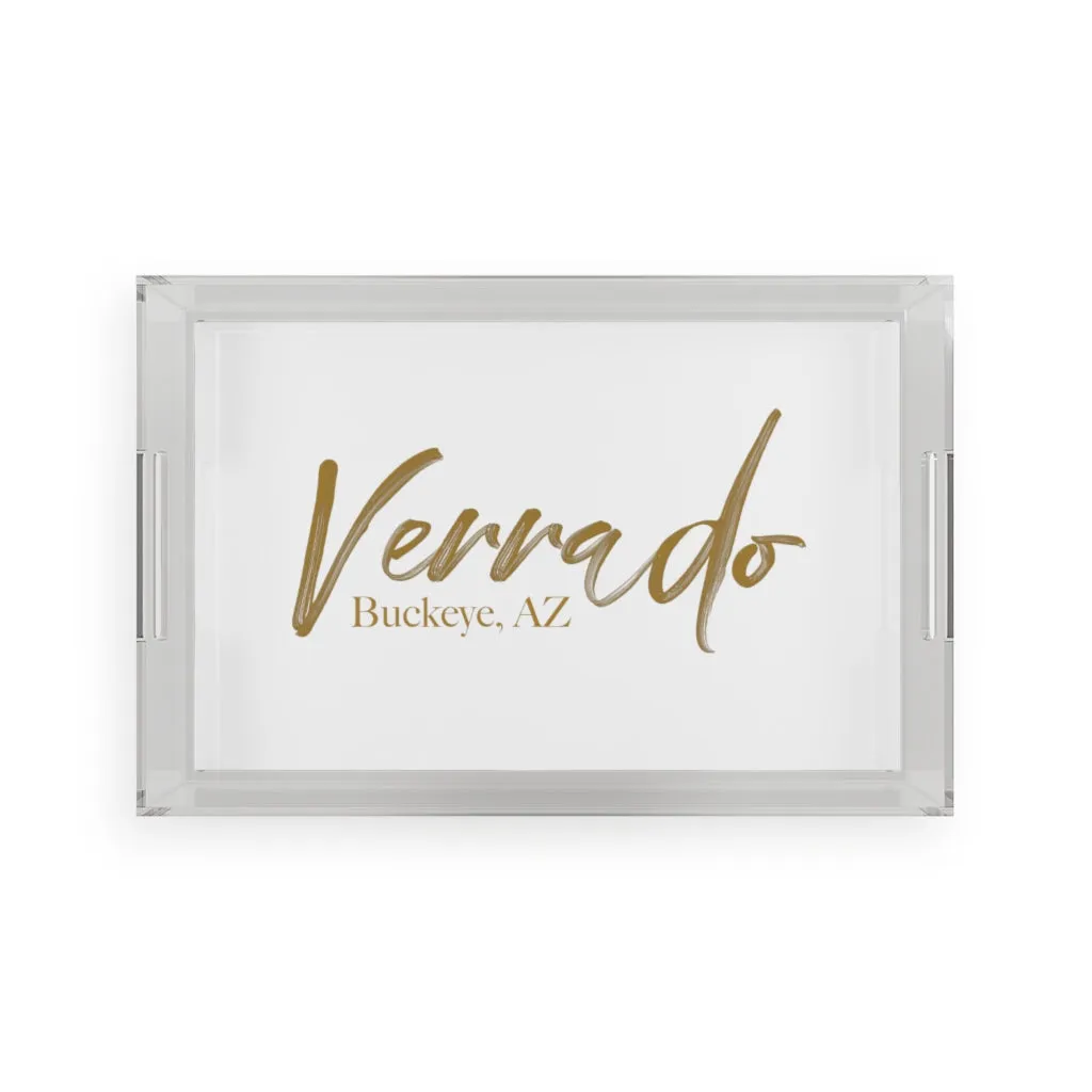 The Elegantly Bold Verrado Acrylic Serving Tray