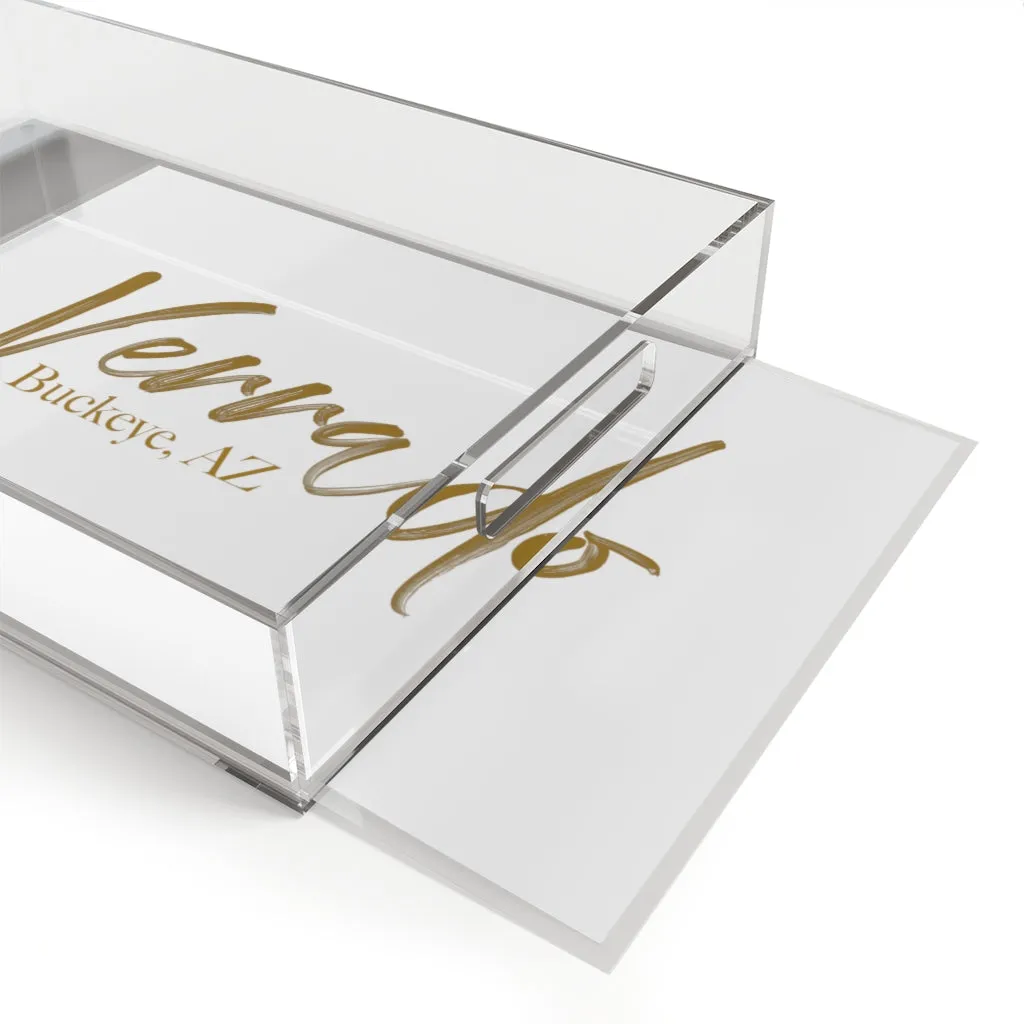 The Elegantly Bold Verrado Acrylic Serving Tray