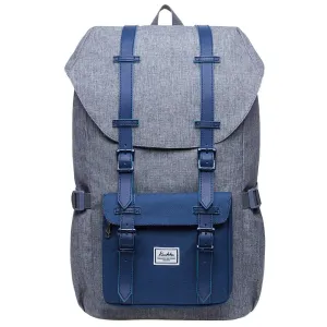 Travel Laptop Backpack, Outdoor Rucksack, School backpack Fits 15.6"(Grey-Blue)