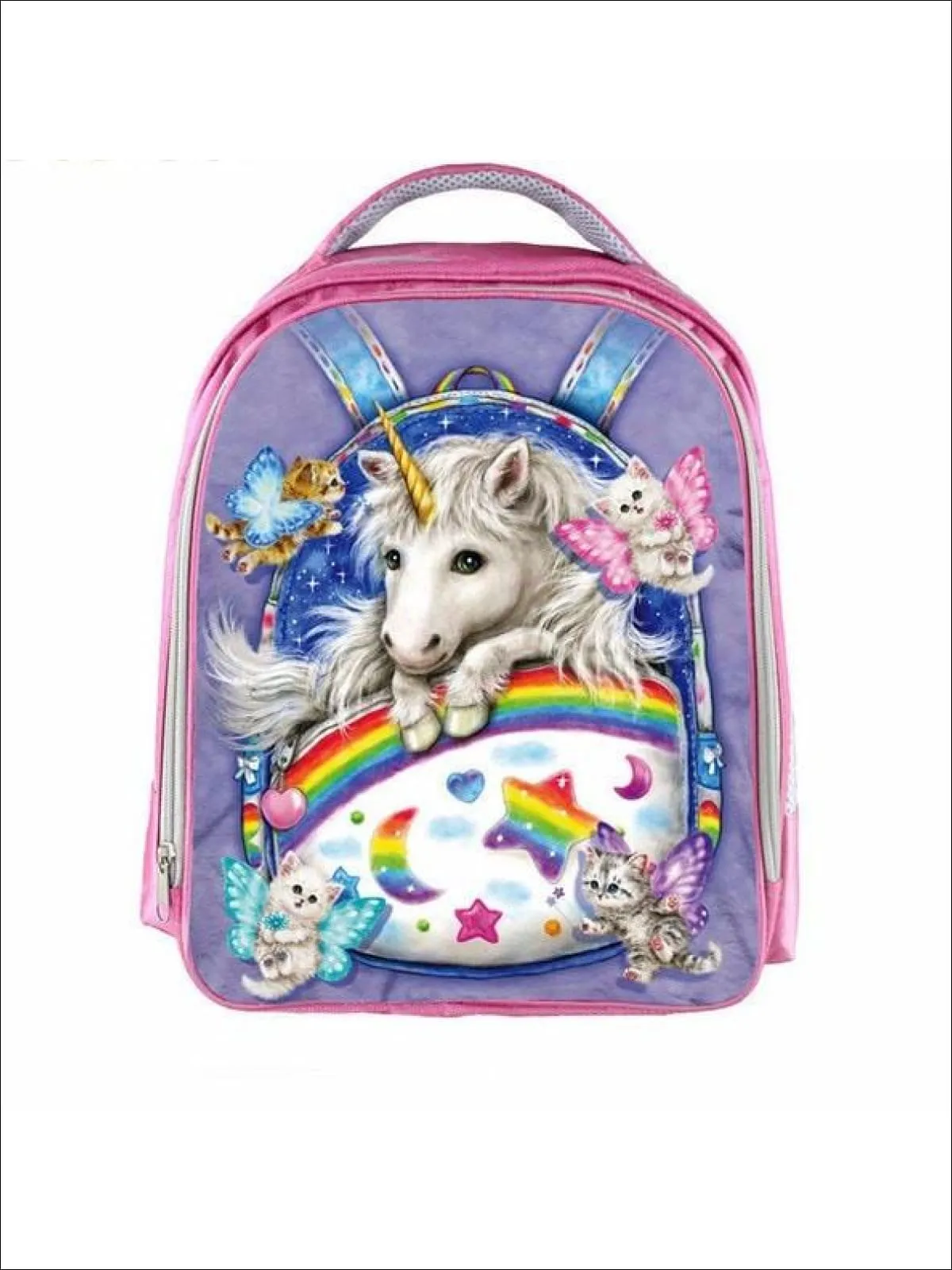 Unicorn Kitten Fantasy 3D Backpack