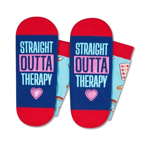 Unisex Physical Therapy Get Well Soon Recovery Socks, Therapist Gifts For Mental Health PT Month After Surgery Gifts For Someone Who Is Sick