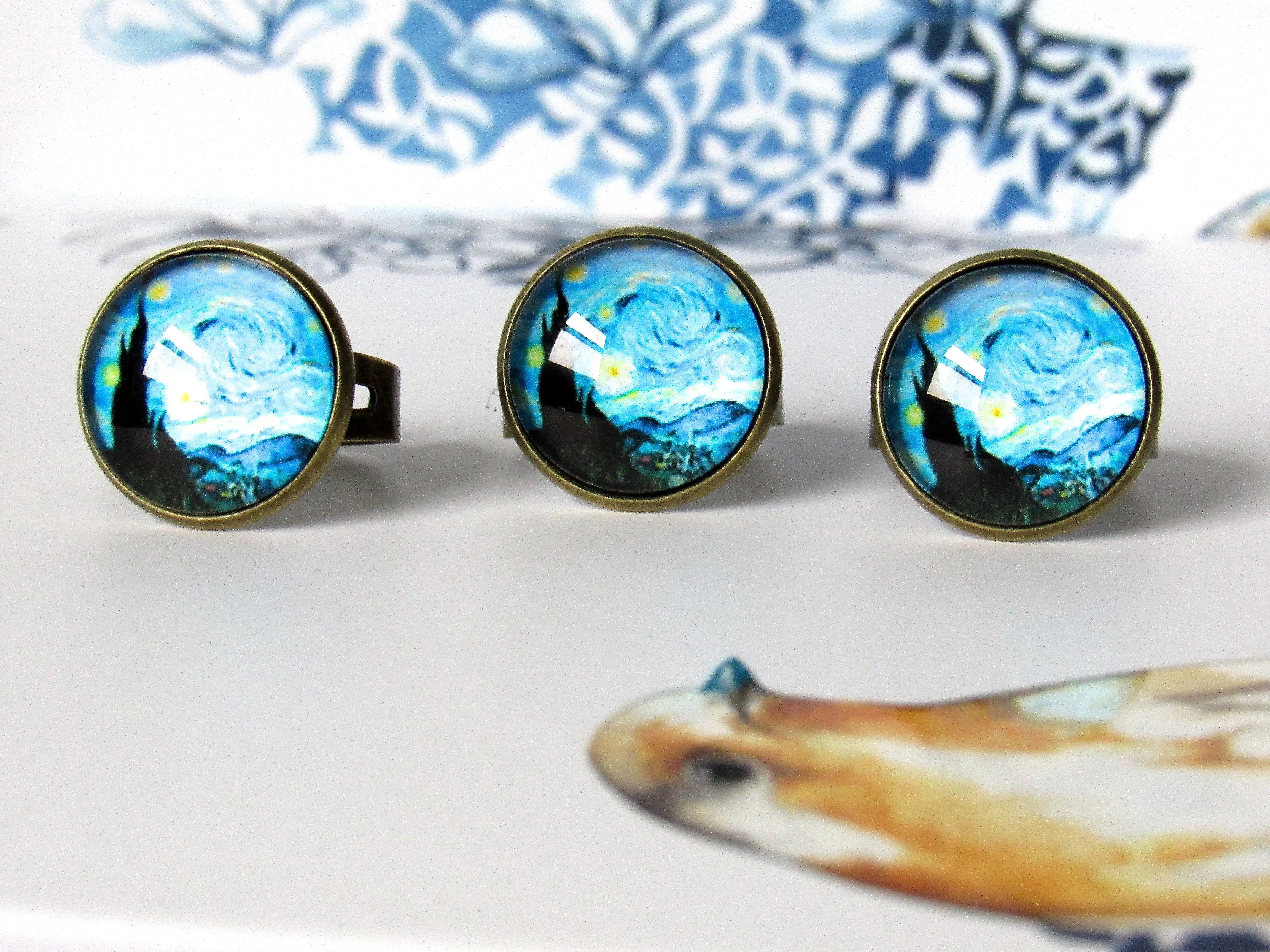 Van Gogh "The Starry Night" Ring