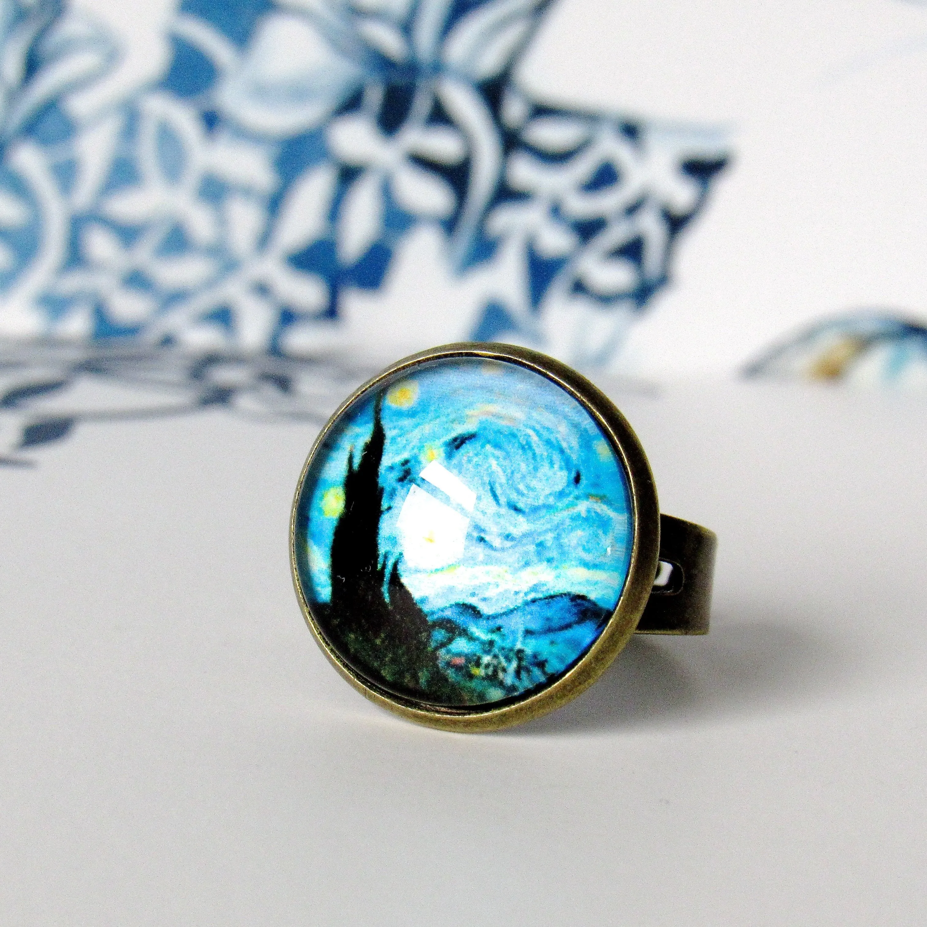 Van Gogh "The Starry Night" Ring