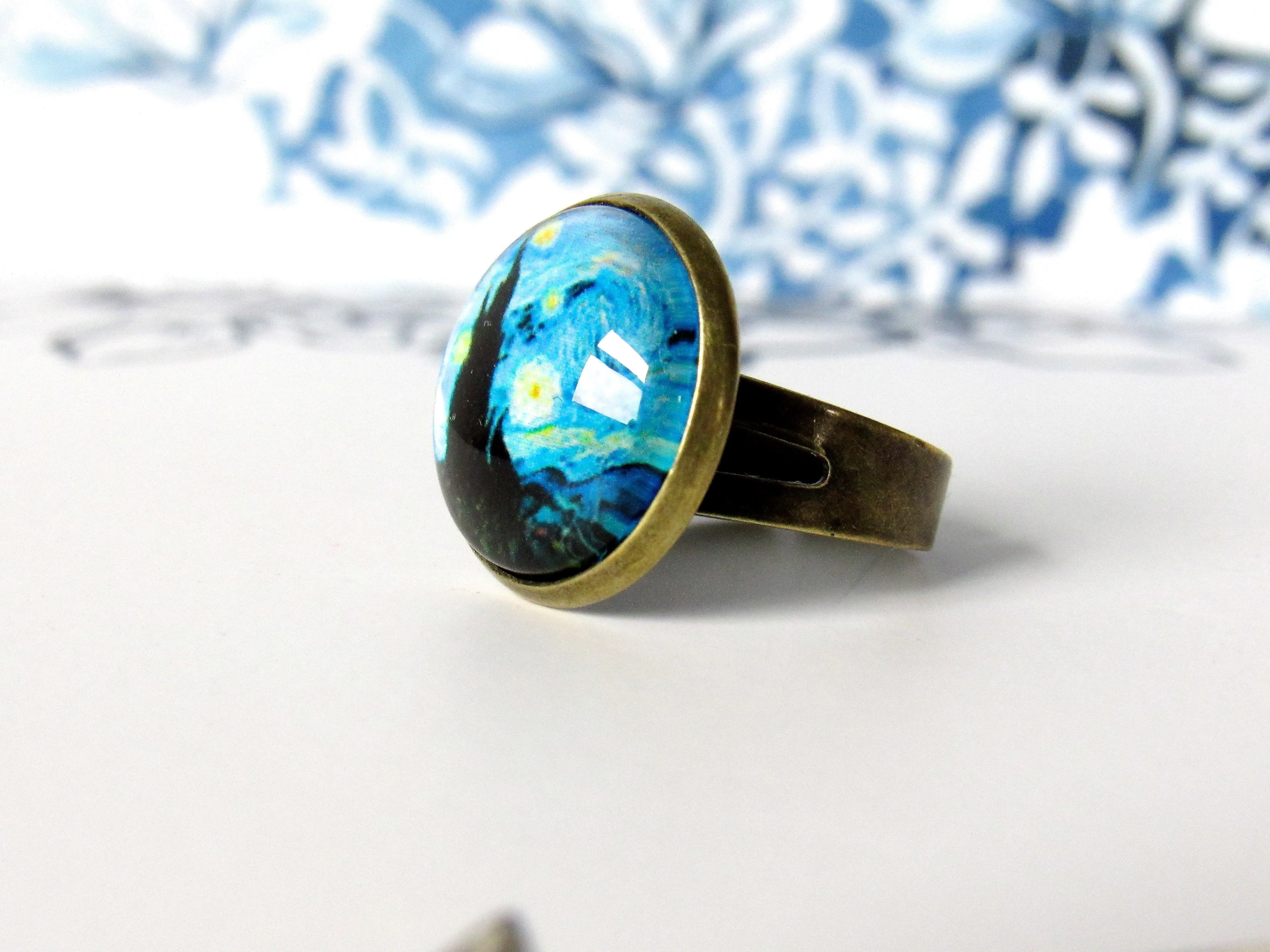 Van Gogh "The Starry Night" Ring