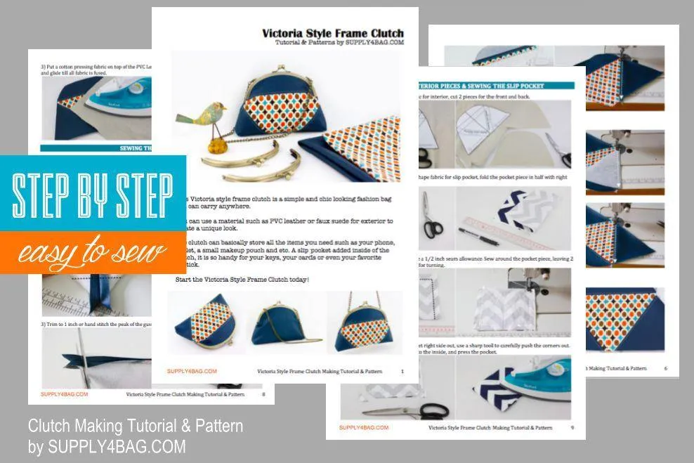 Victoria Frame Clutch Making Tutorial & PDF Pattern