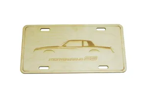 ZSPEC Chevy Monte Carlo SS Cut-Away License Plate, Birch, Ornamental